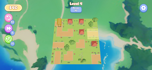 Road puzzle route selection